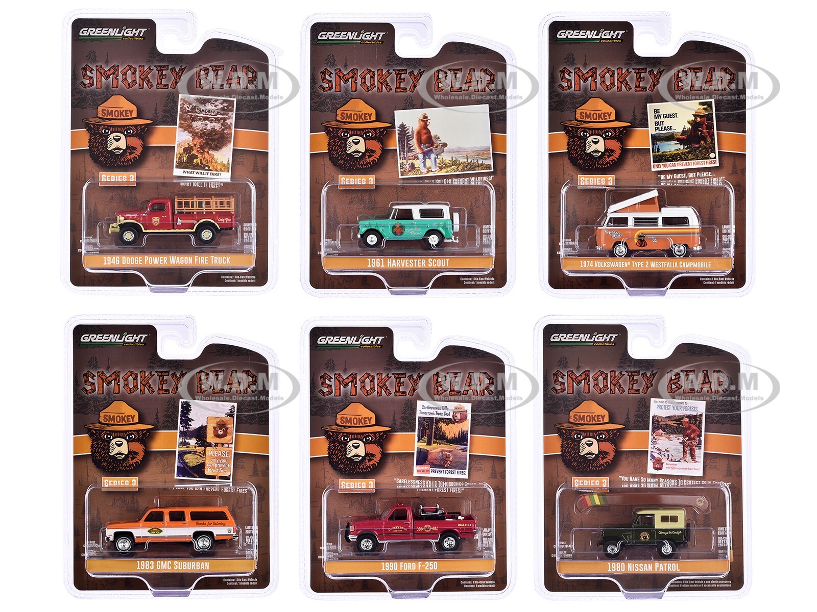 Green Bear Greenlight 1:64 Diecast 1980 Nissan Patrol W/Canoe