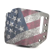 Bersa - OWB Slotted Gun Holster - Optic Ready - Slanted Flag USA