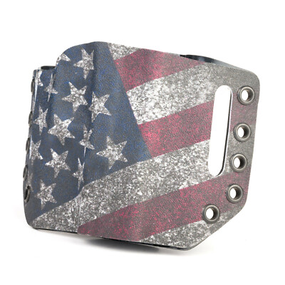 Bersa - OWB Slotted Gun Holster - Optic Ready - Slanted Flag USA