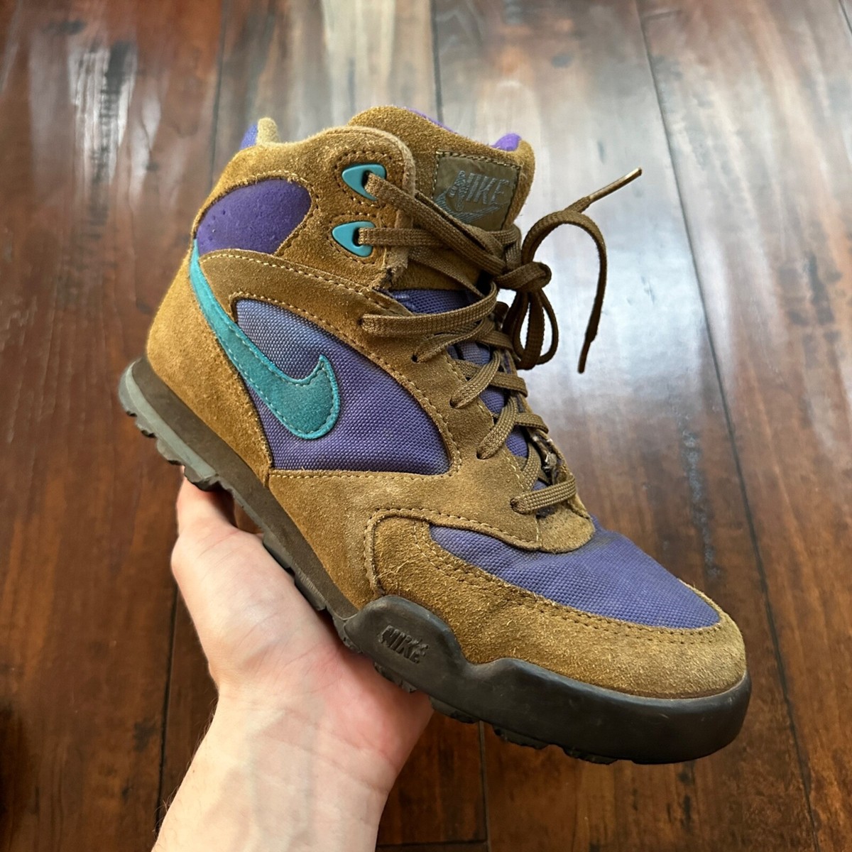 Vtg 90s Nike Caldera Plus Hiking Boots Womens Sz 7.5 Camp Trail