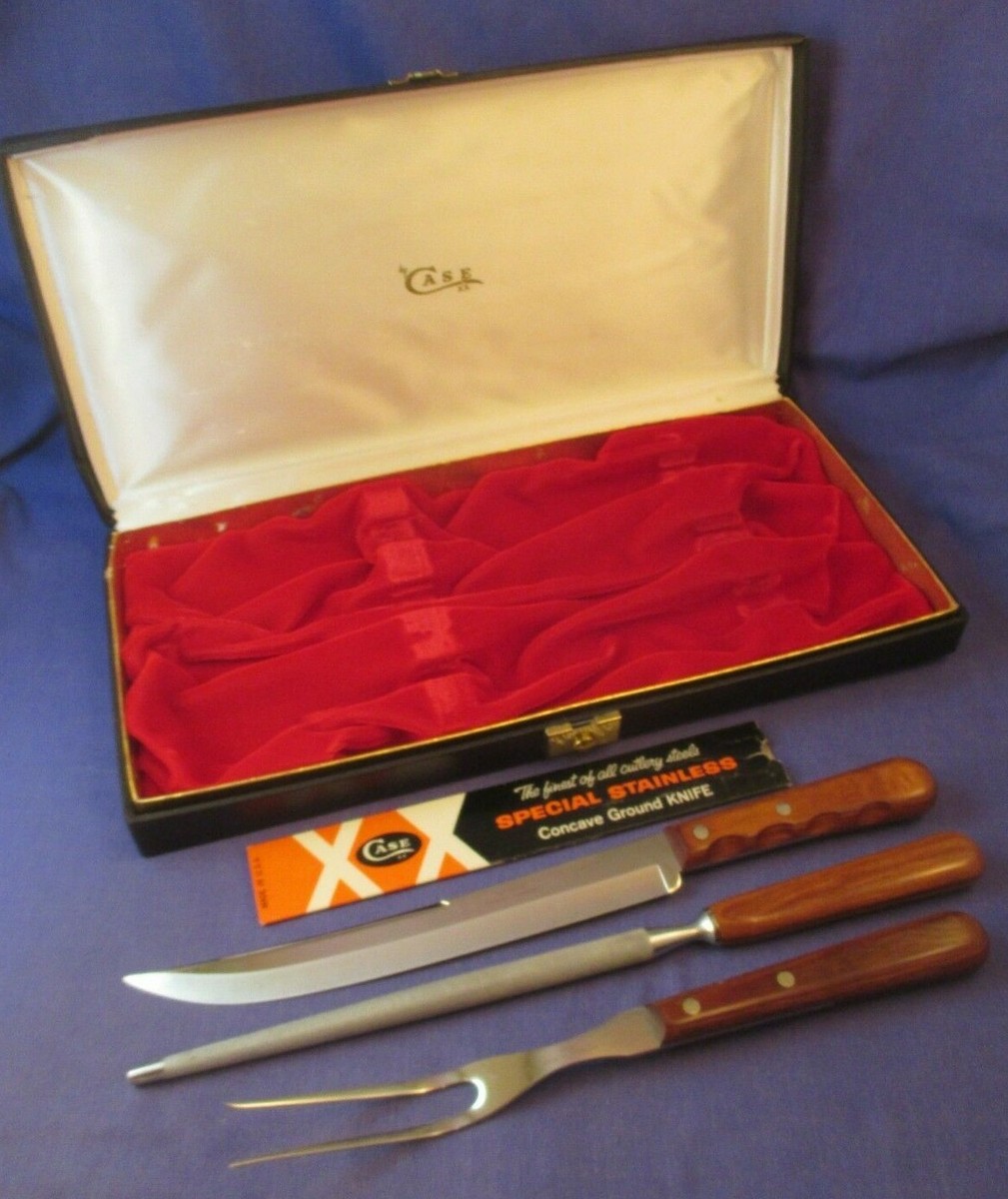 Vintage Case XX Triple Crown Carving Set with Presentation Box | eBay