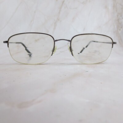 Flexon 606 By Marchon Eyeglasses Frame Women's Silver Metal Half Rim  54-19-140