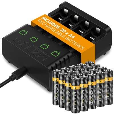 Venom wiederaufladbare AA AAA Batterien und Ladestation - mehrere Packoptionen