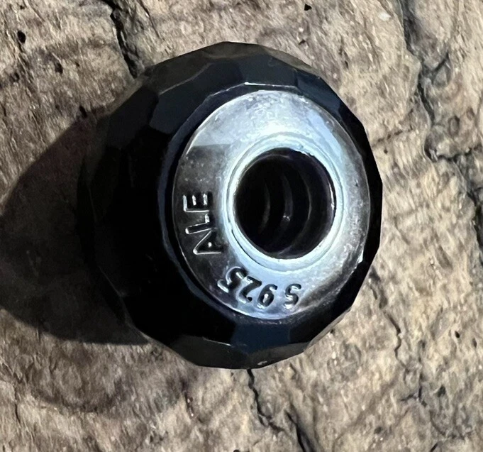 Трудно найти Редкий Подлинный Pandora Эксклюзив Лас-Вегас Черный Граненый Увлекательный Мурано - Изображение 4 из 4