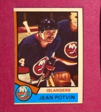 1974-75 O-Pee-Chee Hockey Card #101 Jean Potvin