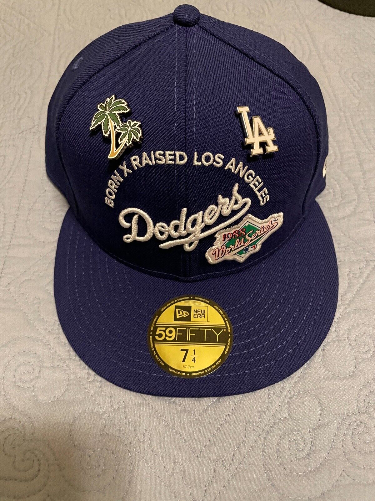 Born X Raised MLB LA Dodgers New Era Fitted World Series Patch 7 1/4