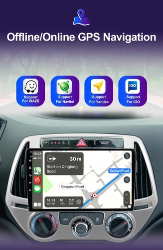 For Hyundai I20 2010-2015 ANDROID16 CAR STEREO SAT NAV CARPLAY DSP 4GB+64GB WIFI - Picture 4 of 18