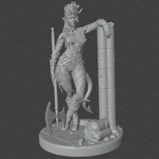 1/24 Karlach Girl Effigy Nsfw Uncolored Unassembled 3D Printing Resin Model Kit