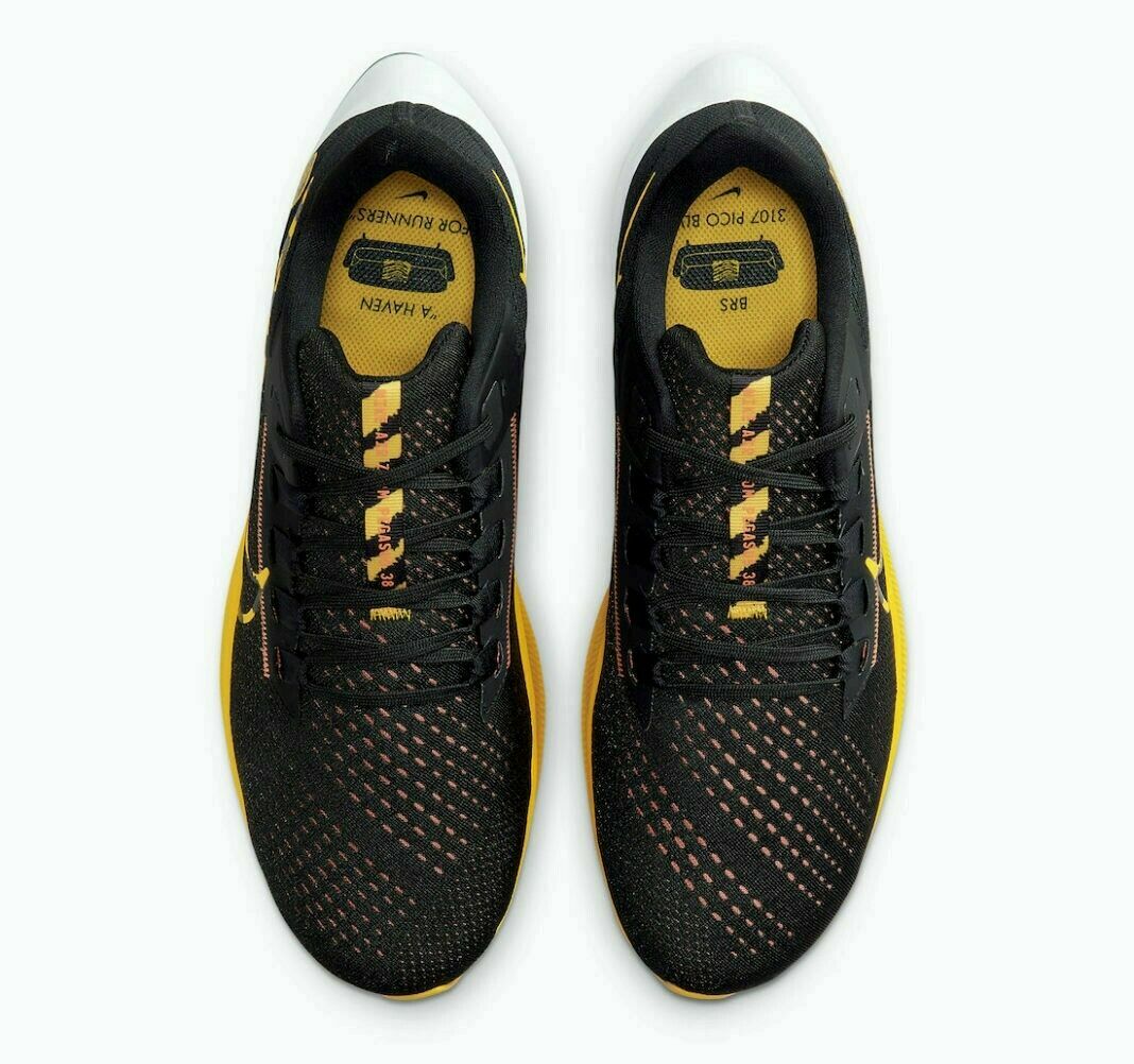 Nike Air Zoom Pegasus 38 Men's Size Black/University Gold-White