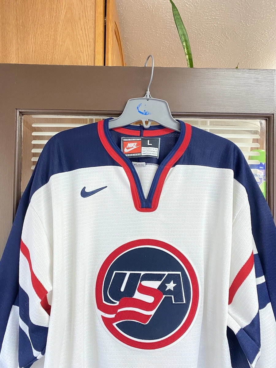 USA HOCKEY OLYMPICS VINTAGE 1990'S TEAM NIKE AUTHENTIC JERSEY