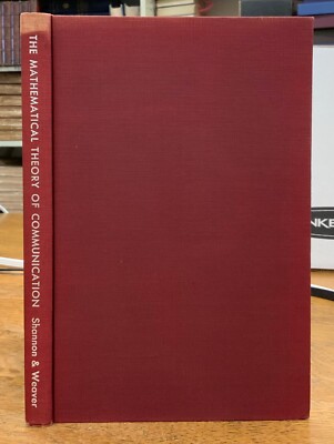 1949 Theory of Communication Claude Shannon Artificial Intelligence 1st Edition