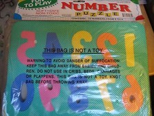 NUMBER PUZZLE - SOFT - SAFE - NON-TOXIC - 10 NUMBERS FROM 0 to 9