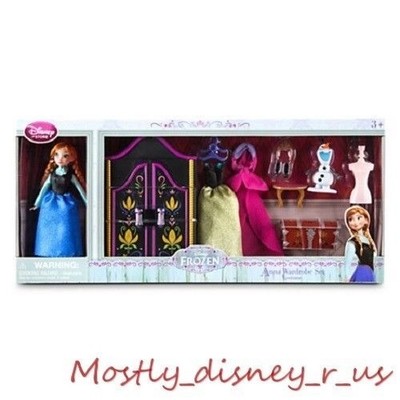 New Disney Store Frozen Anna Mini Princess Queen Figurine Doll