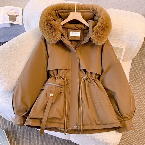 Womens Outerwear Parkas Fashion Fur Collar Winter Jacket for Women Warm Hooded Female winter Coat main image 0