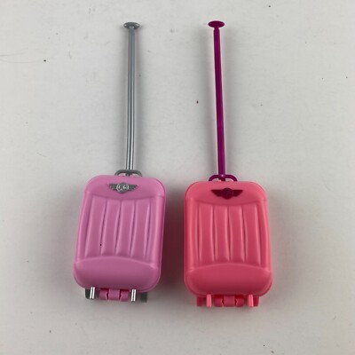 Mattel 2009 Barbie Pretend Play Toy Airline Toy Pull Along Rolling Luggage 