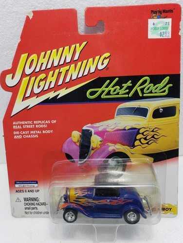 Johnny Lightning Hot Rods 1932 HIBOY Blue w/Flames NEW Free Shipping! - Picture 2 of 3