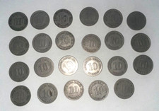 Deutsches Reich 24 Münzen Lot 10 Pfennig ( mit kleinem und großem Wappen)