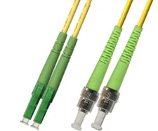 6M (19.68ft) OS2 LC/APC to ST/APC Fiber Optic Cable Duplex Singlemode 9/125