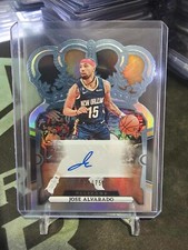 2023-24 Panini Crown Royale Jose Alvarado Crown Autograph CA-JOS Blue 04/75!