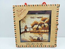 Thai Hoang Handi Craft Vietnam Rice Art : Best Wish For You" In Box