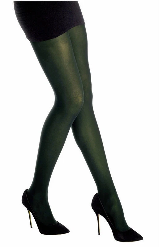 Forest green opaque hot sale tights