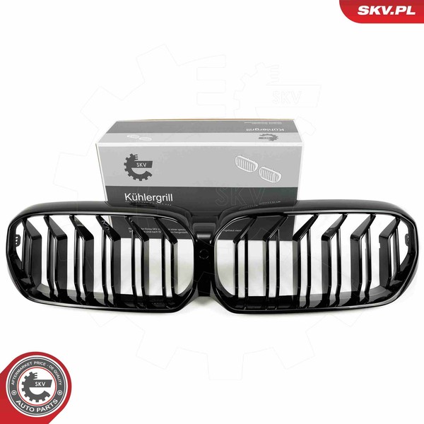 Esen SKV KüHlergrill KüHlergitter Schwarz GläNzend FüR BMW 5Er Touring G31 G30-image