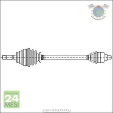 Semiasse Metelli Anteriore Dx Destro per RENAULT CLIO #nh