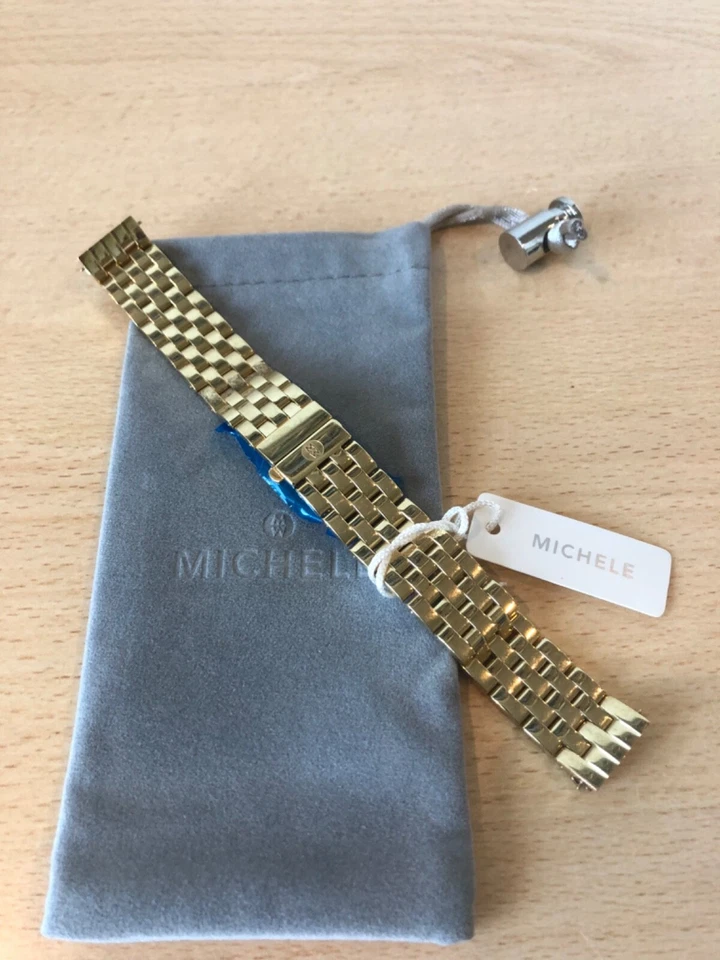 Reloj Pulsera MICHELE Deco Mid 16mm Chapado en Oro Amarillo 18k Foto 3 de 3