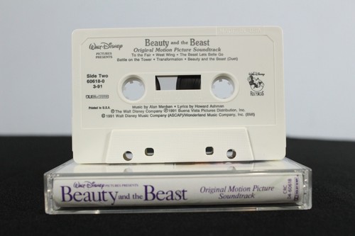 Beauty And The Beast, Movie Soundtrack (Audio Cassette Tape, 1991) White Cart - Picture 5 of 5