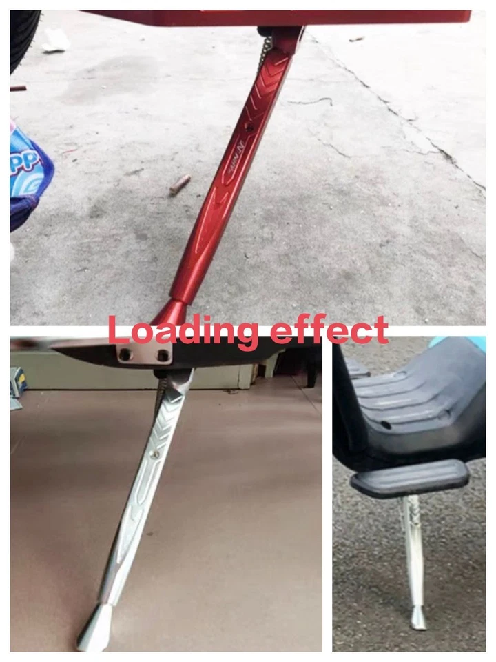 Soporte universal ajustable universal para pie de pie de pie de aluminio CNC para motocicleta Foto 4 de 4