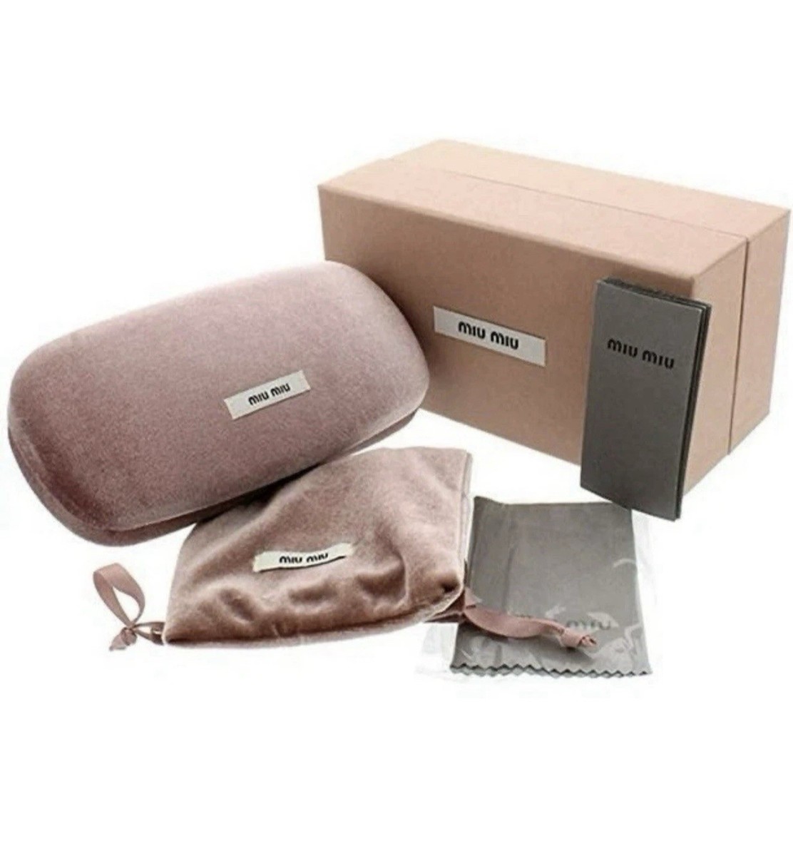 MIU MIU MU 54ZS ZVN50D Gold Pink Lens Oval Women Sunglasses