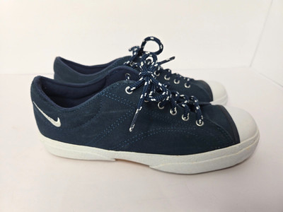 Nike Women's Vintage 2000 Court Biscuit Navy Suede Sneakers 143002-412 Size 7.5
