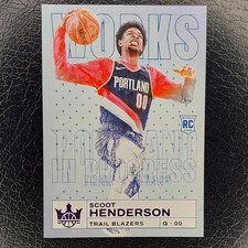 SCOOT HENDERSON /49 Works In Progress VIOLET Rookie RC 2023-24 Court Kings #21