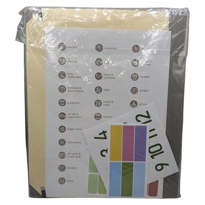 in Case I Die Binder Important Document Organizer with Labels