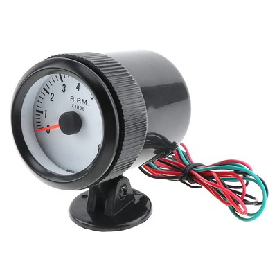#ad Tachometer Gauge 2quot; 52mm 12V Blue LED 0 8000RPM Tachometer Tach Gauge Meter ... $27.44