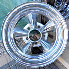 Vintage Steel 14 X 6 Chrome 5-spoke Mag Wheel. 5 Lug X 4.5 Bp. Vintage Steel 14 X 6 Chrome 5-spoke Mag Wheel. 5 Lug X 4.5 Bp.