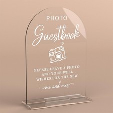Acrylic Wedding Sign Photo Guestbook Sign for Wedding Wedding Signs for Ceremony