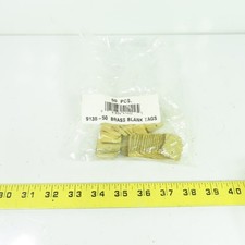 913B-50 Brass Blank Tags 1" x 1" NEW Lot Of 50