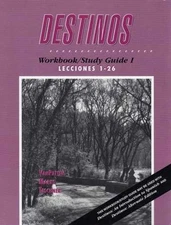 DESTINOS: WORKBOOK/STUDY GUIDE 1, LECCIONES 1-26 By Mcdougal Littel *Excellent*