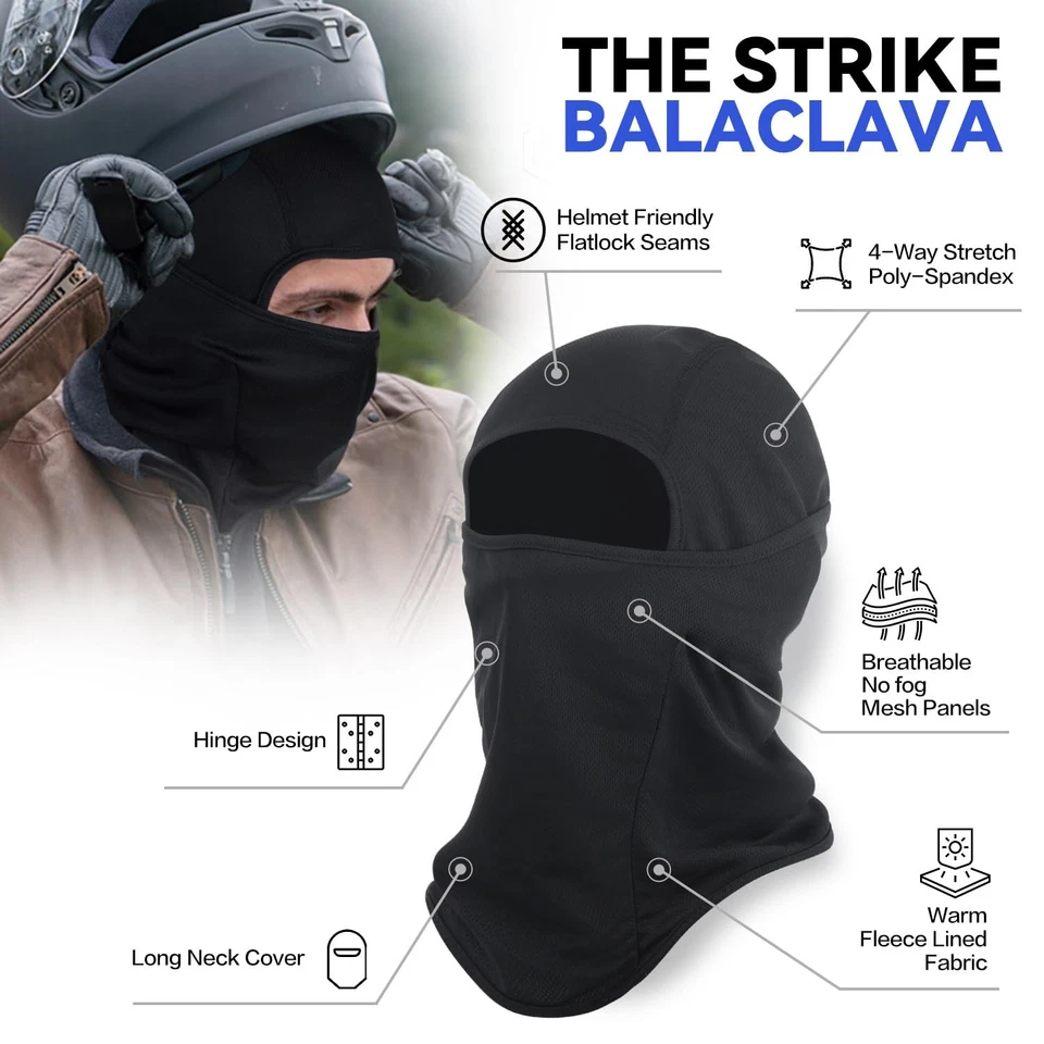 3 Piezas Pasamontañas Capucha Para El Frio Para Hombre Invierno Termica - Image 4 of 4