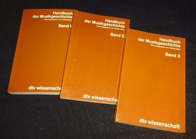 HANDBUCH DER MUSIKGESCHICHTE Band 1-3 *dtv* G. Adler GUTER ZUSTAND