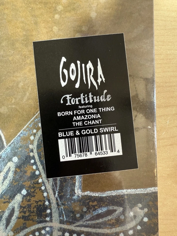 Gojira Fortitude Blue And Gold Swirl LP Album Vinyl Record *Sealed* - Image 3 of 3