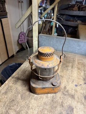 Rare Dietz Empire Stolen From B. Perini & Sons Railroad RR Oil Lantern Lamp USA