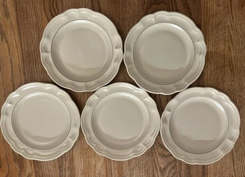 PFALTZGRAFF SET OF 5; HEIRLOOM pattern 7 1/4" Salad plate, no decal - retired