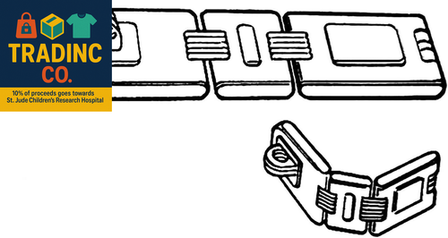 Extra Heavy Duty Concealed Safety Hasp, Flexible Link, with Hardened Staple, 6-1 - Picture 6 of 9