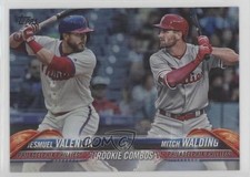2018 Topps Update Rookie Combos Rainbow Foil Jesmuel Valentin Mitch Walding 4l3