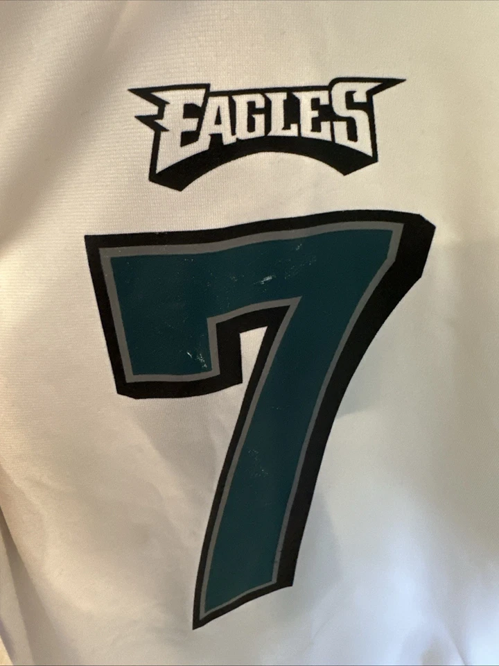 Camiseta Michael Vick #7 NFL Vintage Eagles Branca Reebok 2XL XXL Nylon Throwback - Imagem 3 de 4