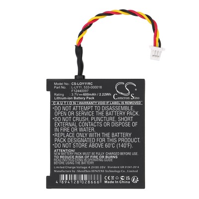 Akku für Logitech MX Revolution, F12440097 (600mAh)
