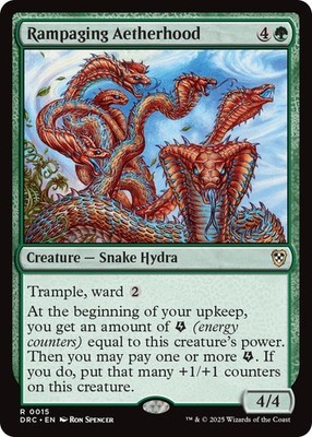 Rampaging Aetherhood Commander: Aetherdrift LP MTG