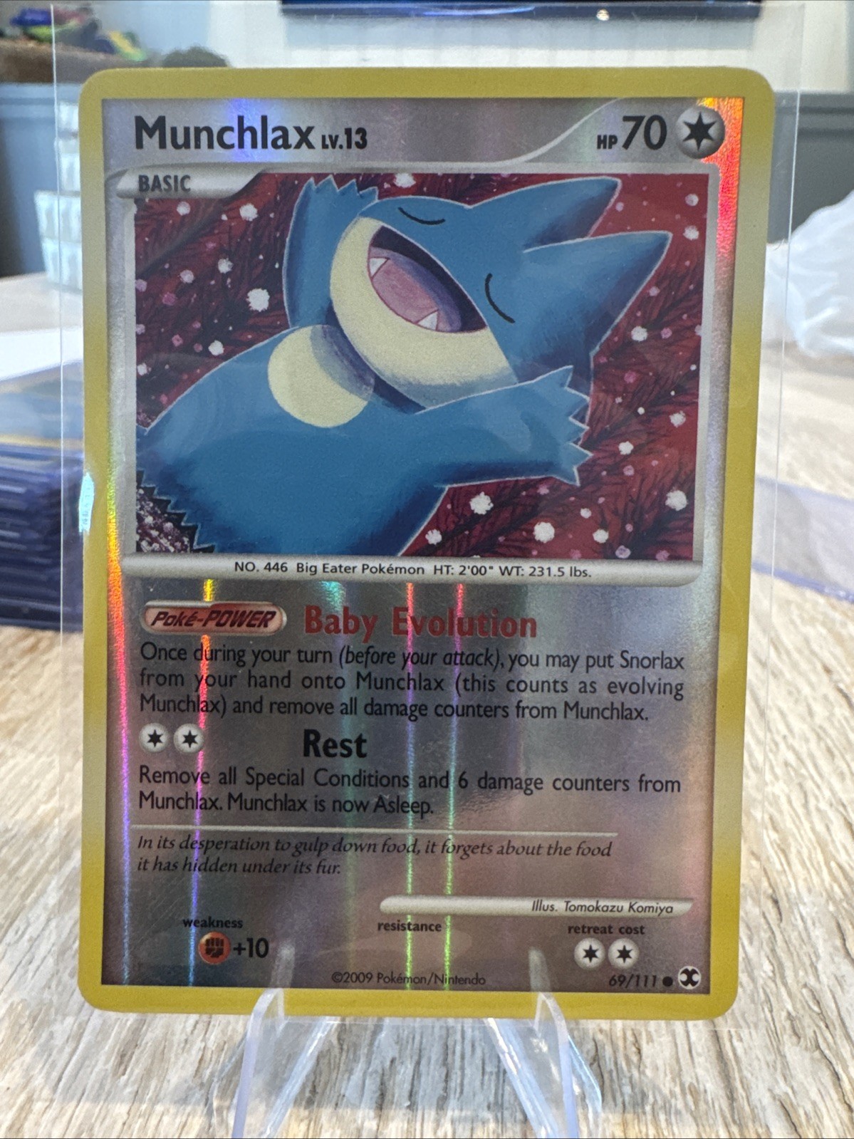 Munchlax Rising Rivals 69/111 Reverse Holo Common Pokémon TCG NM/LP